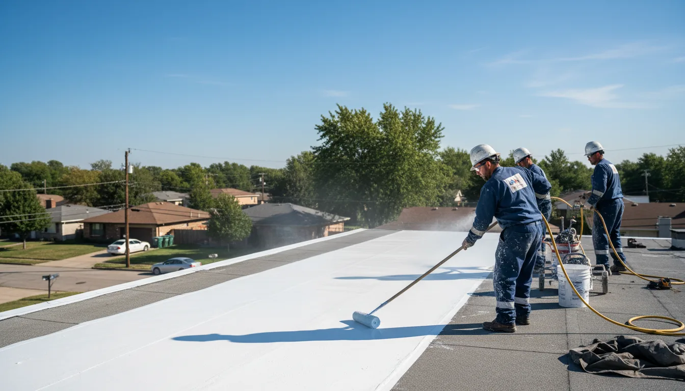 Commercial roof coating in Kingston, OH near me